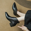 【预售5天】秋冬季新款女靴尖头粗跟中跟鞋名媛辣妈时装短靴子PS&PS2071 商品缩略图3