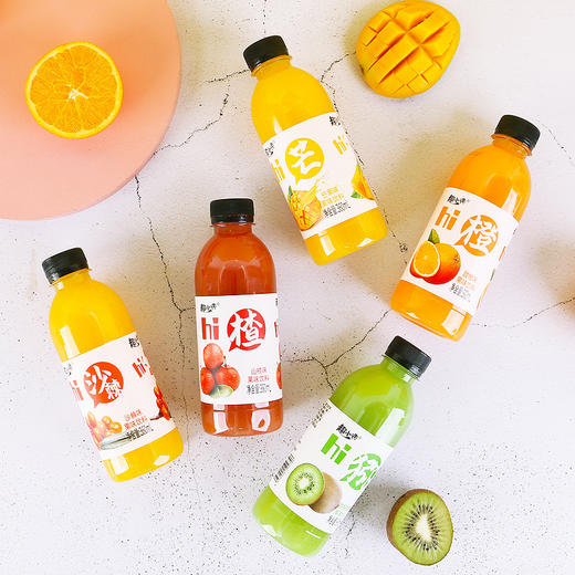 【五种口味，酸酸甜甜】360ml*6瓶 芒果沙棘山楂猕猴桃甜橙整箱健康 商品图2