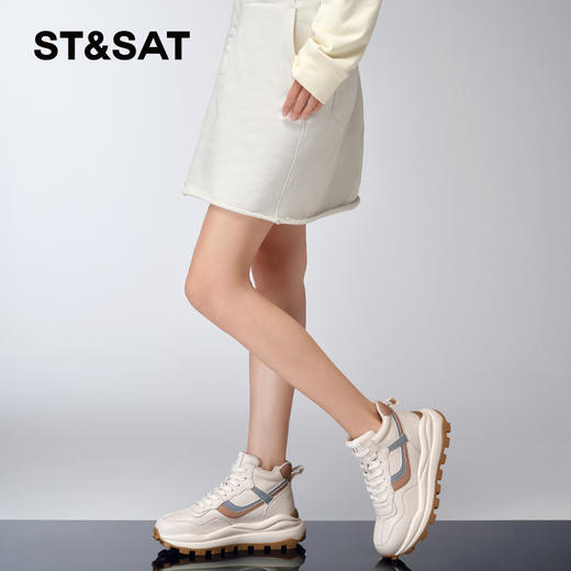 星期六加绒运动高厚底鞋阿甘鞋板鞋SS34118486 商品图6