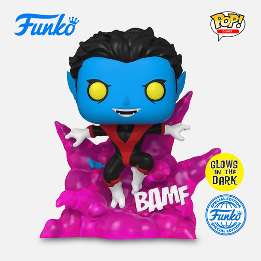 Funko POP Deluxe Nightcrawler美漫 漫威英雄瞬间传送中的夜行者夜光限定款手办摆件 66519 商品图0