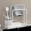 【厨房帮手，拒绝凌乱！】抹布架厨房用品置物架，海绵沥水台面水槽挂洗碗布收纳，居家必备lm 商品缩略图2