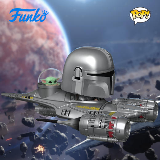 Funko POP Ride Mando星球大战曼达洛人与格洛古在N-1星际战机中限定款手办 68642 商品图2