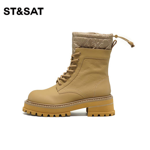 星期六经典复古压纹个性马丁靴女SS34116525 商品图10