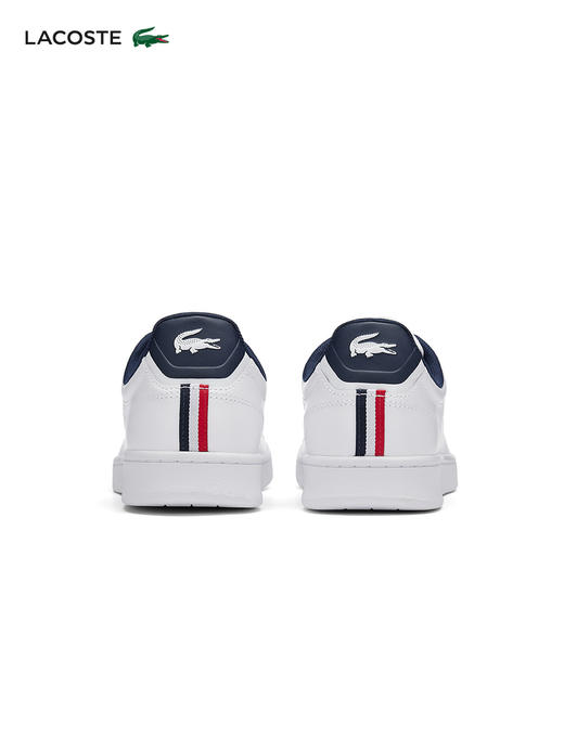【海南专供价】Lacoste法国鳄鱼男鞋白色皮革舒适运动低帮小白鞋板鞋45SMA0114 商品图1