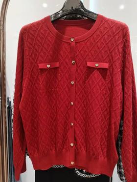 3楼盛世佳人上衣砖红色货号23736