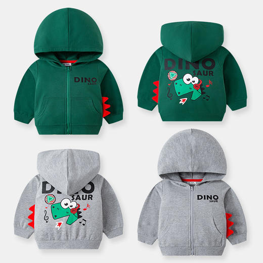 【专柜品质】be top品牌儿童纯棉连帽卫衣外套 男童卡通春秋薄款拉链外套 商品图4