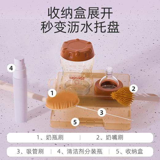 婴儿便携硅胶奶瓶刷套装 商品图2