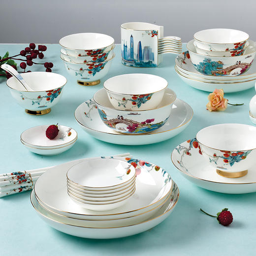 深圳手信 余年窑荔枝满园餐具 商品图4