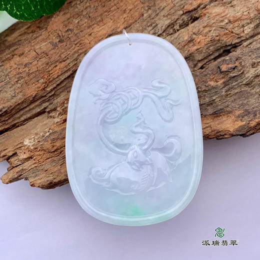 派瑞挂件 翡翠手镯 糯种 浅绿 商品图1