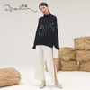 羊绒抽绳针织阔腿裤SJF95K529A 商品缩略图1
