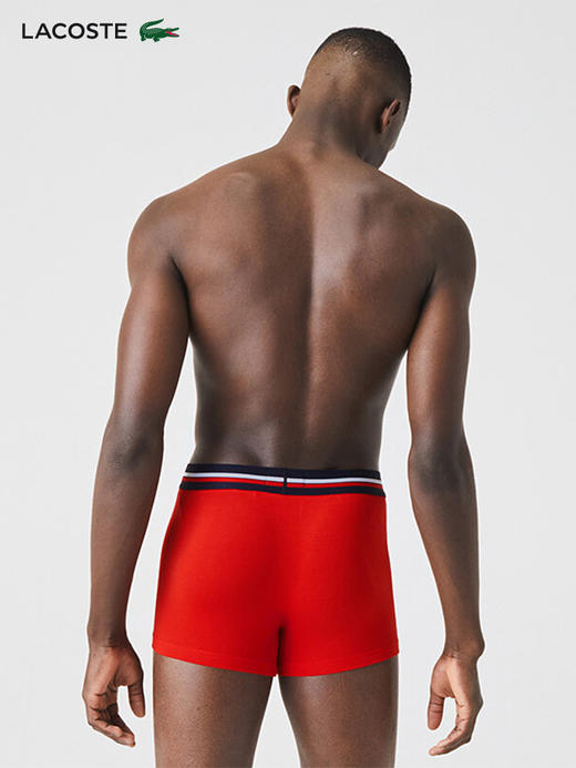 【海南专供价】Lacoste法国鳄鱼男装新款休闲居家透气舒适拼色3条装内裤5H3386-10 商品图1