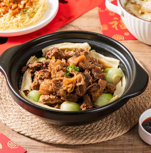 【香港奀师傅】港式秘制焖牛腩/瑶柱鲍汁大花菇/京都炸酱/鲍鱼花胶 商品图3