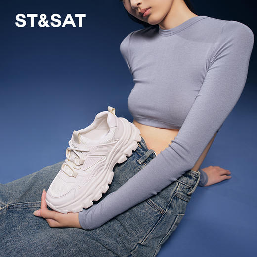 星期六时尚网面透气老爹鞋SS33112031 商品图5