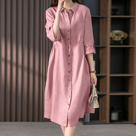 裁缝学苑AS62亚麻连衣裙纸样中长款裙子女韩版衬衫裙打版裁剪板新