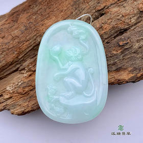 派瑞翡翠 翡翠挂件 糯种 浅紫