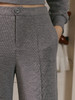 HeyDress灰色休闲裤女秋冬高腰宽松显瘦垂感针织阔腿裤百搭运动裤 商品缩略图1