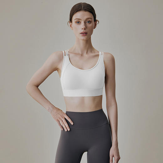 跃牌【瑜见伽人系列】性感交叉美背瑜伽文胸一体式运动内衣 YX1094 商品图3