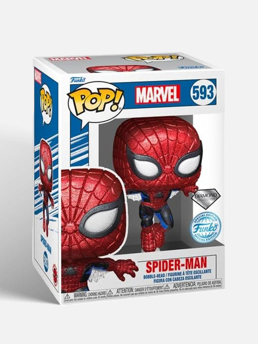 Funko POP Marvel 80th SpiderMan美漫 漫威英雄 80周年初代蜘蛛侠 限定闪粉款公仔手办 商品图4