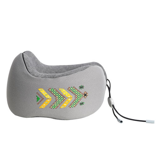 深山集市 云南屏边手工刺绣U型绣花舒适旅行颈枕环保记忆棉颈枕 商品图0