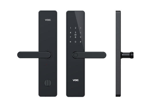VOC 指纹锁家用防盗门智能门锁入户门密码锁X3 黑色 商品图0