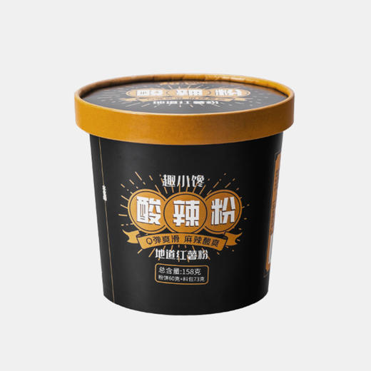 【晶莹剔透酸辣爽口！酸辣粉】红薯粉耐煮不烂，152g桶装红薯粉丝方便面速食品泡面整箱健康 商品图3