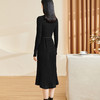 米思阳2025秋冬季新款时尚气质修身显瘦羊毛针织鱼尾连衣裙3129 商品缩略图7