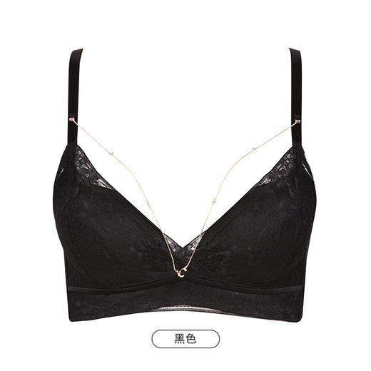 都市丽人聚拢升杯B杯适穿舒适更聚拢蕾丝内衣中厚款3/4杯常规文胸树脂胶圈四排扣新年本命年红品YB31A9 商品图4