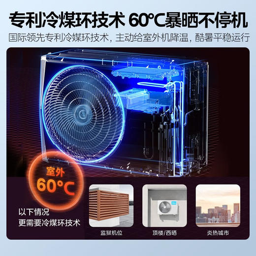 美的（Midea）KFR-46GW/JH1-1 空调2匹挂机机煌一级能效壁挂式变频空调挂机冷暖大风量客厅主卧适用18~27平方 2匹 商品图6