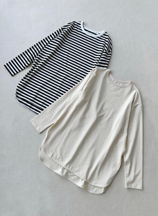 燕尾长袖圆领衫 白色 黑色 灰色 自己备注颜色号码 商品图0