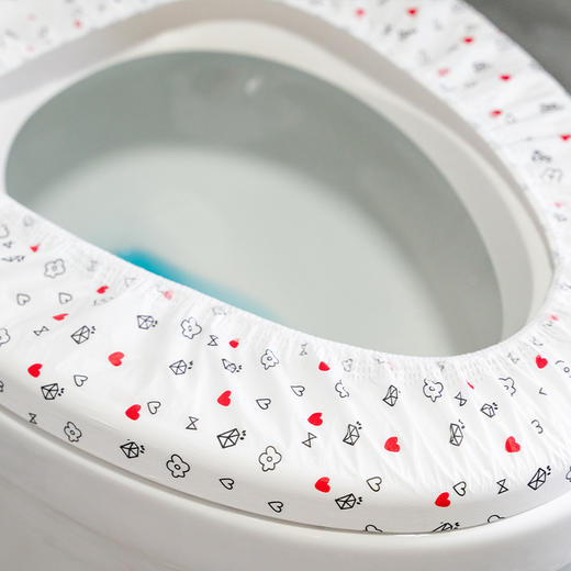 淳汐一次性印花马桶套6只装10包/袋（230902）新老包装随机发 商品图1