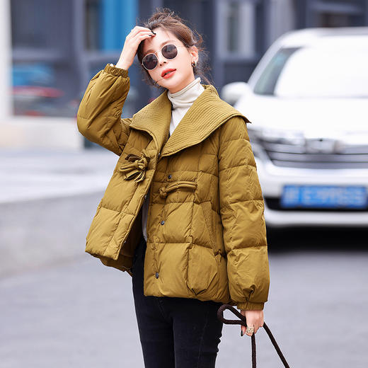 宽松韩版小个子冬装，90白鸭绒厚外套羽绒服HR-YAX2288 商品图1