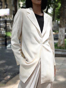 CG｜New York oversized Suit Jacket [风琴褶西装外套]