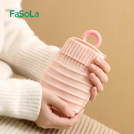 FaSoLa硅胶热水袋暖肚子防爆注水暖水袋女暖手宝可爱暖宝宝冷敷热敷 商品图10