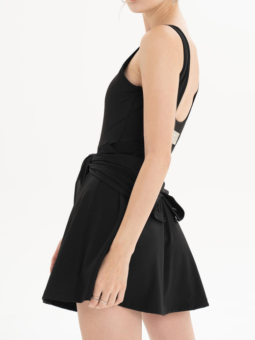 FayWeaver｜蝴蝶绣纹拼纱裙摆防走光美背网球裙 [ 黑AW23FMHD1BK / 白AW23FMHD1WH ] 商品图5