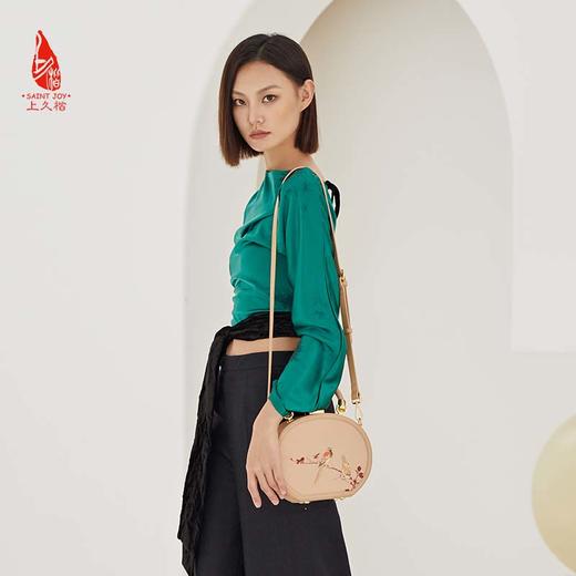 SAINTJOY/上久楷 宋锦女式拎包   鹊上枝头 BWS23A0402 商品图7