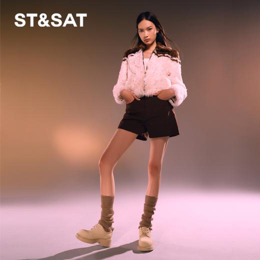 星期六时尚厚底休闲短靴SS33112395 商品图4