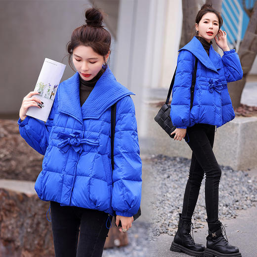 宽松韩版小个子冬装，90白鸭绒厚外套羽绒服HR-YAX2288 商品图3