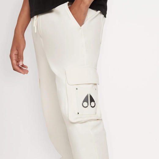 MOOSE KNUCKLES 男士金属驼鹿指节徽标休闲运动裤 米色 M33MR777 1103 商品图2