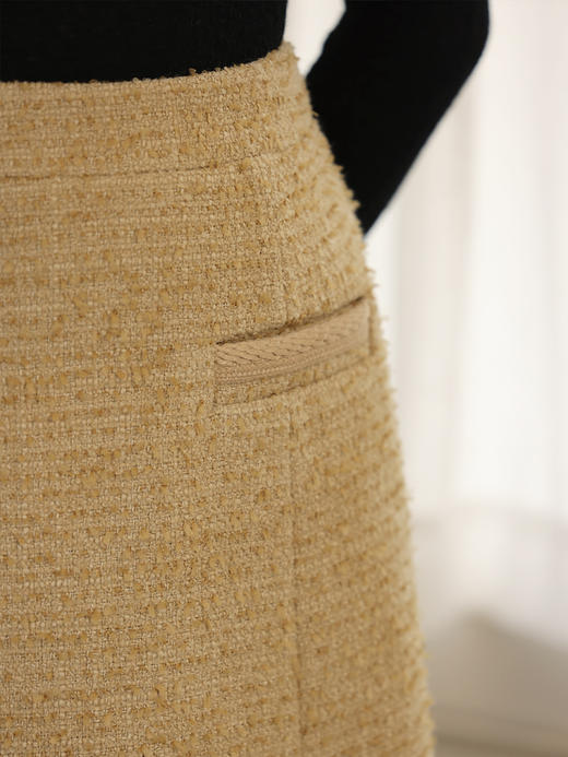 HeyDress小香风半身裙高腰显瘦a字裙法式复古气质半裙 商品图1