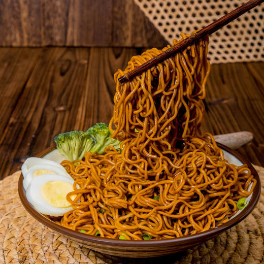 【爽口劲弹浓香味！荞麦面方便面】免煮冲泡，整箱免煮非油炸泡面袋装葱油拌面健康 商品图2