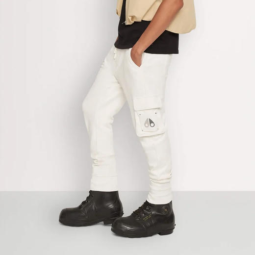 MOOSE KNUCKLES 男士金属驼鹿指节徽标休闲运动裤 米色 M33MR777 1103 商品图0