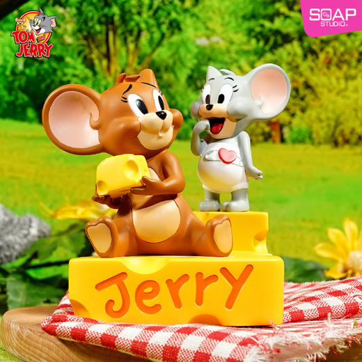 Soap Studio 猫和老鼠 杰瑞喂吃小泰菲摆件 商品图5
