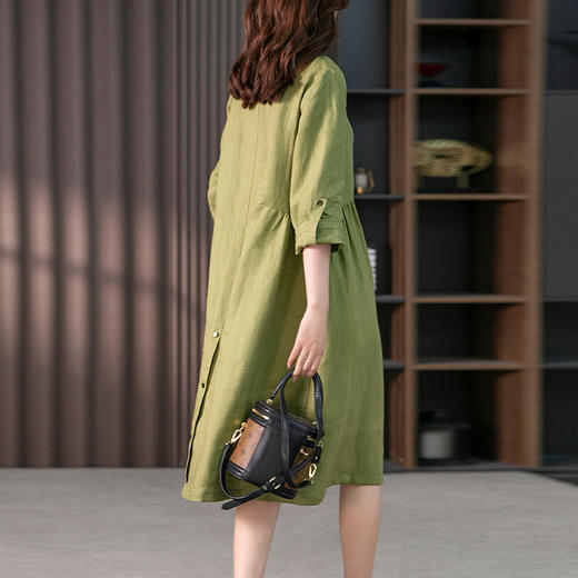 裁缝学苑AS62亚麻连衣裙纸样中长款裙子女韩版衬衫裙打版裁剪板新 商品图2