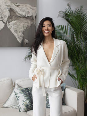 CG｜Short Vera Cashmere Cardigan [翻领羊绒短开衫]