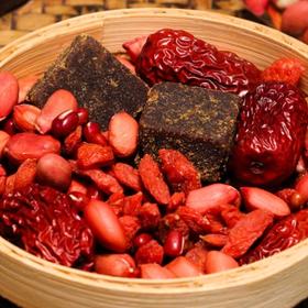 【五红齐聚！食养古方五红汤】五红食方，滋补暖身，每天一碗，元气满满！好气色不用妆，红枣红枸杞红糖红豆红花生，传统配方配比，不掺杂！女生姨妈产前产后原材料汤茶包健康