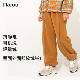 likeuu卫裤男女童秋季裤子新款秋装摇粒绒卫裤ZY