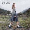 DFuse迪芙斯秋款天鹅绒面钻扣厚底乐福鞋女一脚蹬圆头单鞋DF33112066 商品缩略图1