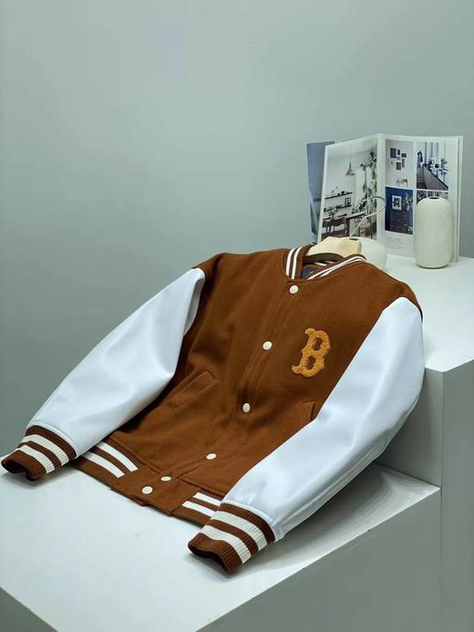 MLB官方 男女情侣学院风棒球棉服外套虞书欣同款23秋季新款 商品图3