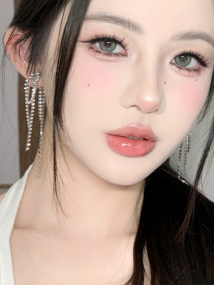 YUKICON 年抛隐形眼镜 丝绒橄榄 14.0mm 1副/2片 左右度数可不同-VVCON美瞳商城15