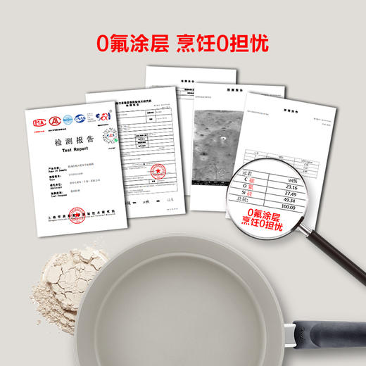 菲仕乐 德国进口 瓷瑞舒适系列不粘煎锅-赠配套玻璃盖及不粘锅铲 商品图1